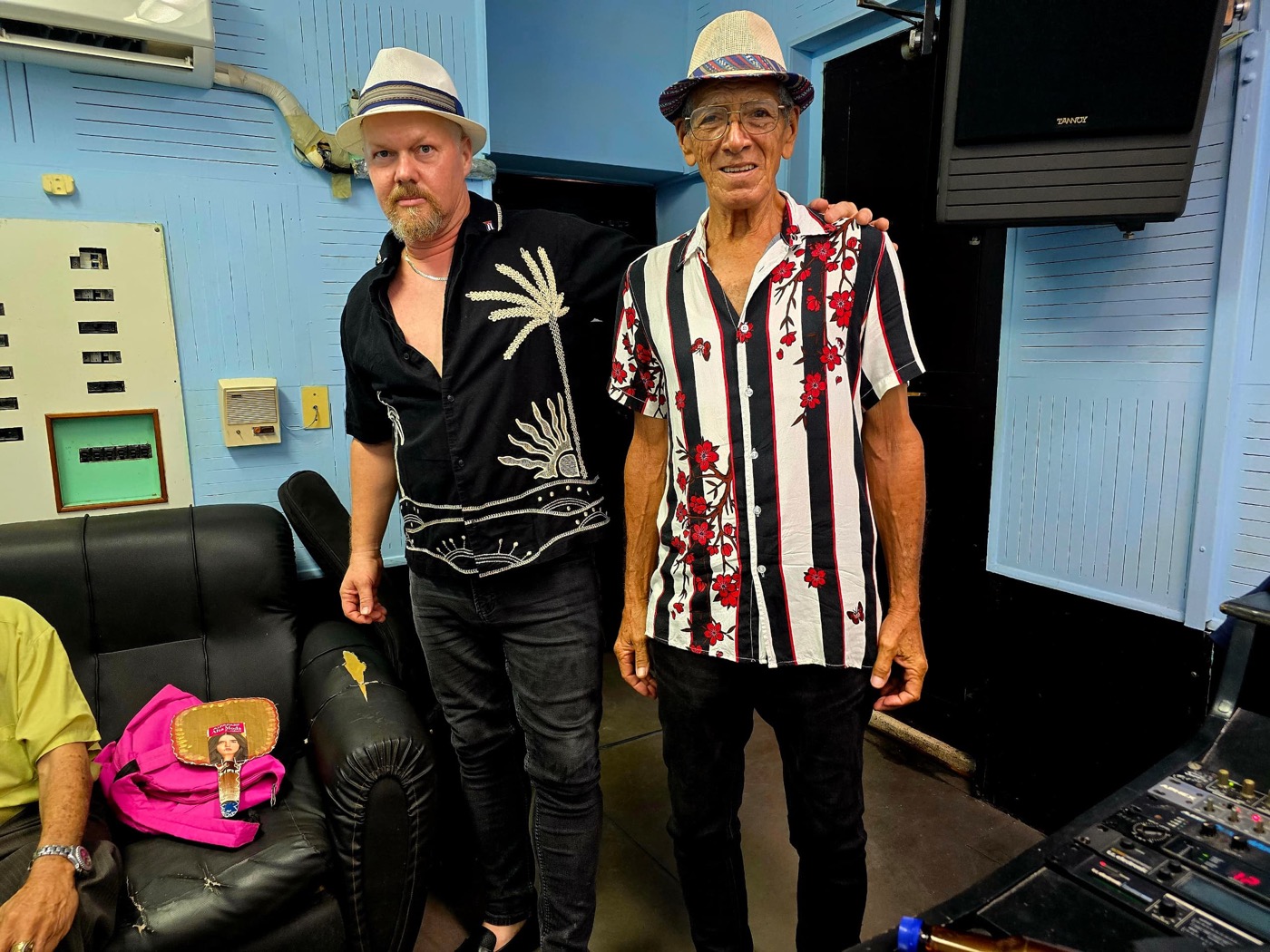 With Joaquín Solórzano, the most highly regarded conga player in Cuba.
