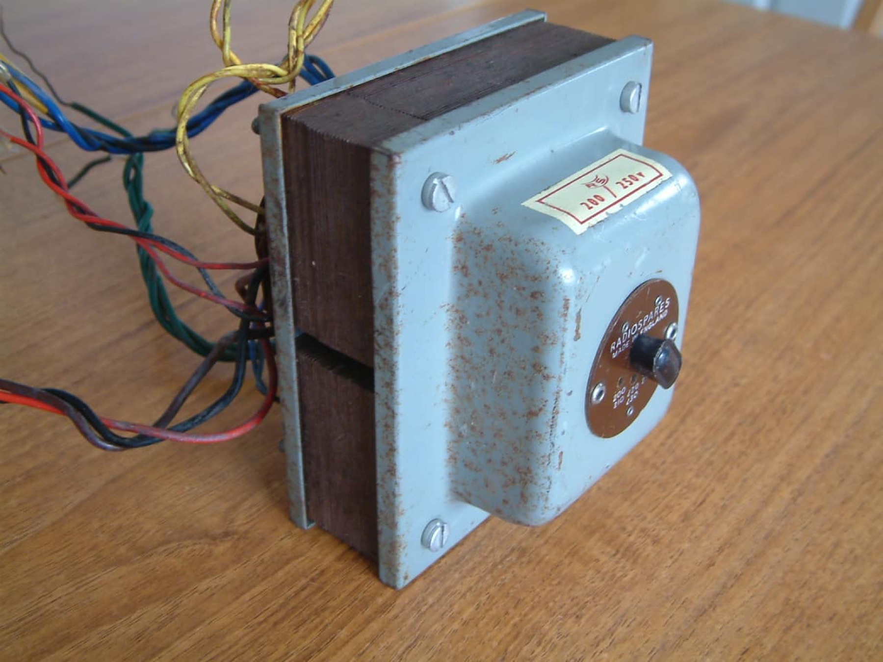 A Radiospares mains transformer, as used in the first Marshall JTM45s