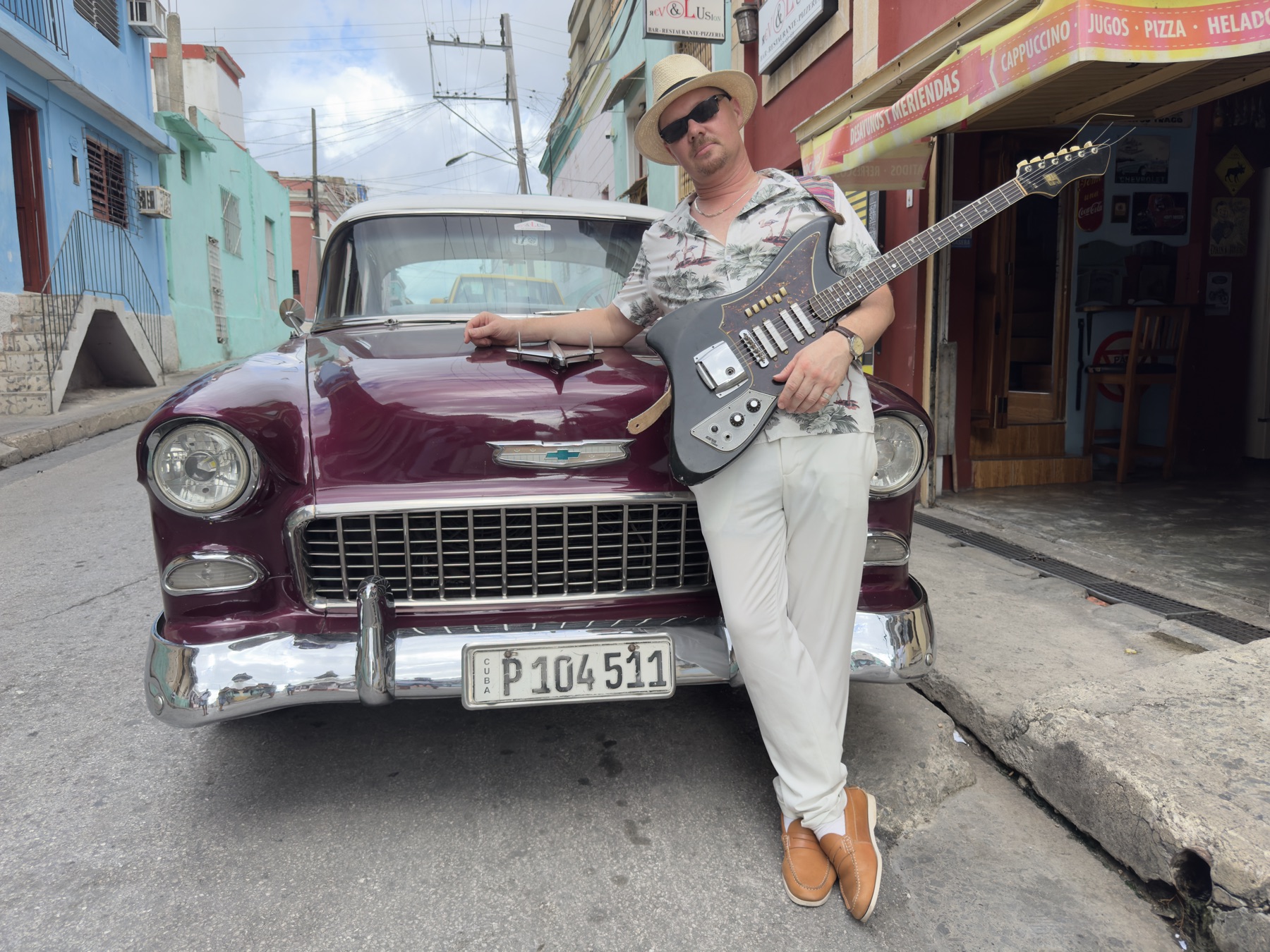 The album cover shot, Santiago de Cuba